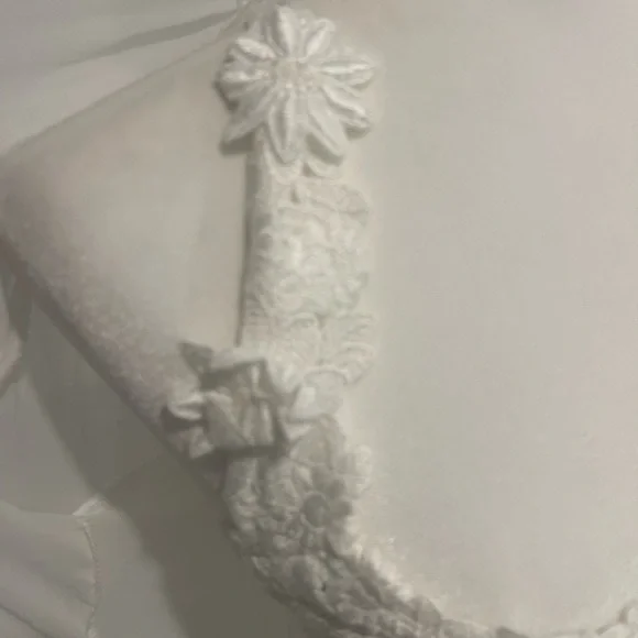 Flora Nikrooz White Sheer Lace Robe Set - Picture 4 of 11